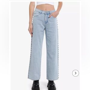 Pretty Damage Light Blue Women's Jeans